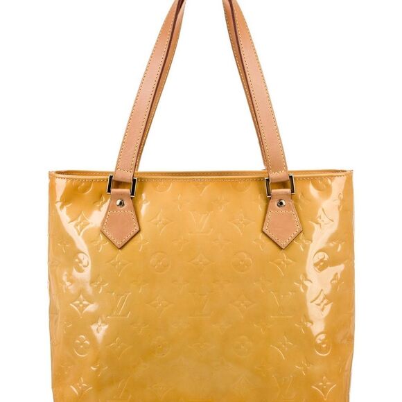 Louis Vuitton Yellow Vernis Tote with Elegant Design - Picture 1 of 6
